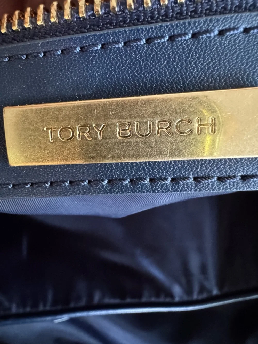 Tory Burch Navy Reva Nylon Tote‎